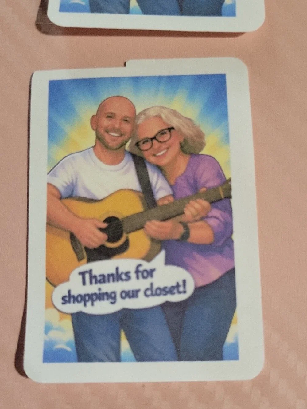 24 Personalized Thank You  Stickers - Cartoon Yourself Personalized Made By Me!